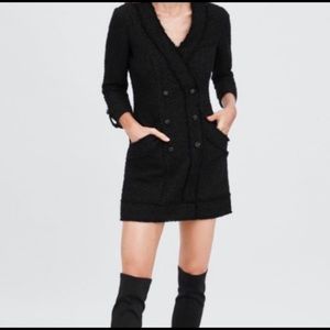Zara boucle tweed dress